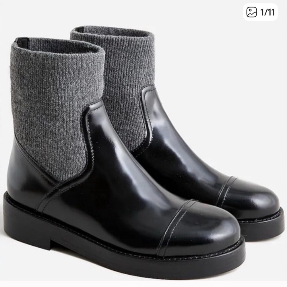 J. Crew  rib cuff ankle boots